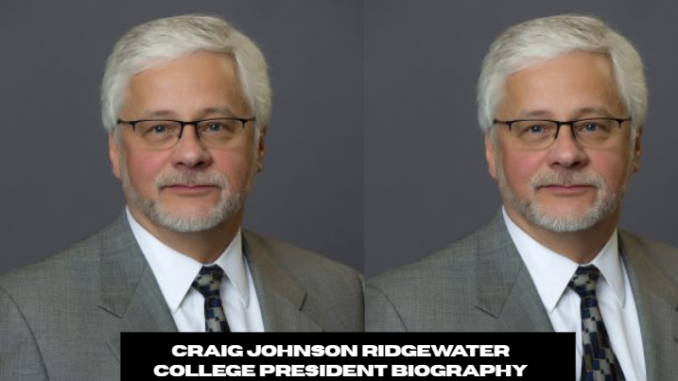 craig johnson ridgewater college president biography